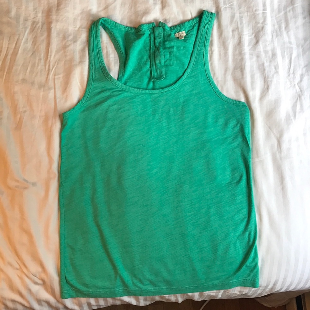 J. Crew cotton racerback tank top